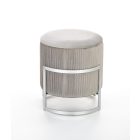 Cricket tárolós puff – világosszürke / ezüst