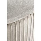 Cricket tárolós puff – világosszürke / ezüst