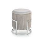 Cricket tárolós puff – világosszürke / ezüst