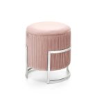 Cricket tárolós puff – világos rózsaszín / ezüst
