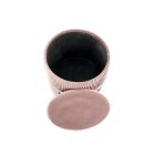 Cricket tárolós puff – világos rózsaszín / ezüst