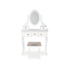 Sara fésülködőasztal ülőkével – fehér matt