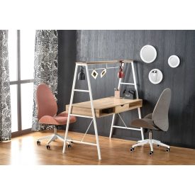   B48 dupla munkaállomásos íróasztal – sonoma tölgy / fehér