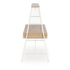 B48 dupla munkaállomásos íróasztal – sonoma tölgy / fehér