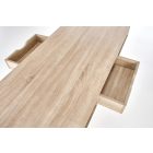 B48 dupla munkaállomásos íróasztal – sonoma tölgy / fehér