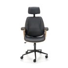 Ignazio forgófotel – dió / fekete