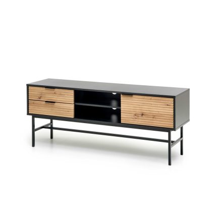 MURANO RTV-1 TV szekrény, szín: artisan tölgy/fekete