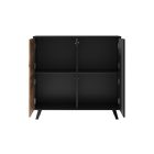 Random KM-2 komód – wotan tölgy / fekete