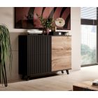 Random KM-2 komód – wotan tölgy / fekete