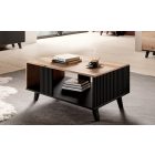 Random LAW-1 dohányzóasztal – wotan tölgy / fekete