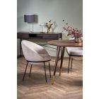 Domenico kerek étkezőasztal – dió / arany