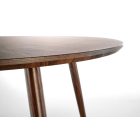 Domenico kerek étkezőasztal – dió / arany