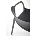 K491 rakásolható szék – fekete