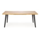 Dickson 2 bővíthető étkezőasztal – natúr tölgy / fekete