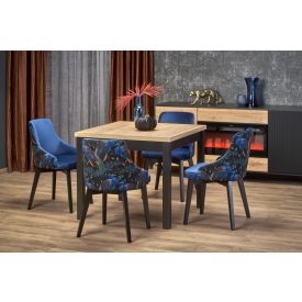   Tiago Square bővíthető étkezőasztal – craft tölgy / fekete
