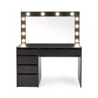 Hollywood XL fésülködőasztal – fekete