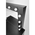 Hollywood fésülködőasztal – fekete