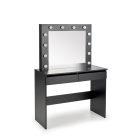 Hollywood fésülködőasztal – fekete