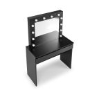 Hollywood fésülködőasztal – fekete