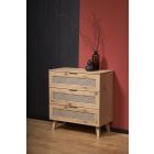 Borneo KM-2 komód – artisan tölgy / fekete