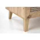 Borneo S-1 szekrény – artisan tölgy / fekete