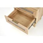 Borneo SN-1 éjjeliszekrény – artisan tölgy / fekete