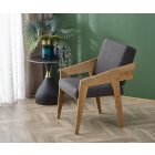 Freedom pihenőfotel – szürke / natúr