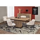 Lamello bővíthető étkezőasztal – artisan tölgy / fekete