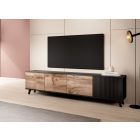 Random RTV-3 TV-állvány – wotan tölgy / fekete