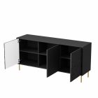 Bullet KM-1 komód – fekete / arany