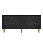 Bullet KM-1 komód – fekete / arany