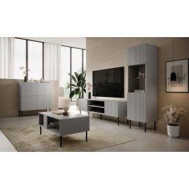 Asensio KM-2 komód – világosszürke