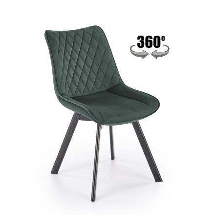 K520 forgatható szék, szín: sötétzöld