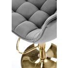 H120 bárszék – szürke / arany