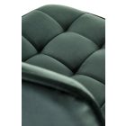 H120 bárszék – sötétzöld / arany