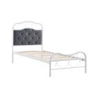 Fabrizia 90 ágy – szürke / fehér