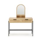 Carmen konzolasztal – natúr / fekete