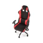 DRAKE forgószék, billenő mechanika, szín: piros/fekete