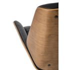 Gavin forgószék – dió / fekete