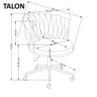 Talon forgószék – rózsaszín