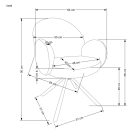 K498 forgatható szék – szürke