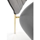 K499 szék – szürke / arany