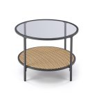 Dakota dohányzóasztal – füst üveg / natúr