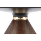 Genesis dohányzóasztal – fehér márvány / dió / arany