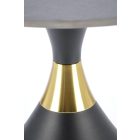 Scalita lerakóasztal – fekete márvány / fekete / arany