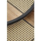 GARMINA dohányzóasztal, 2-es szett, szín: arany tölgy/fekete