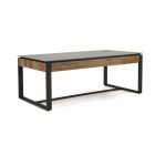 Ramona dohányzóasztal – fekete márvány / dió