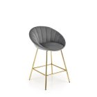 H112 bárszék – szürke / arany
