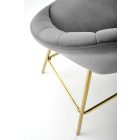 H112 bárszék – szürke / arany