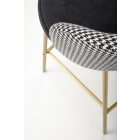 H113 bárszék – fekete / fehér / arany